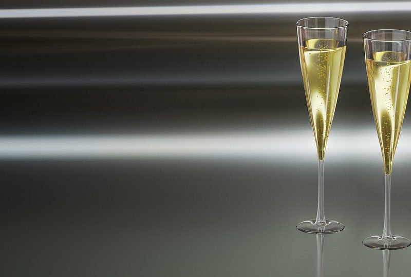 kieliszki szampan